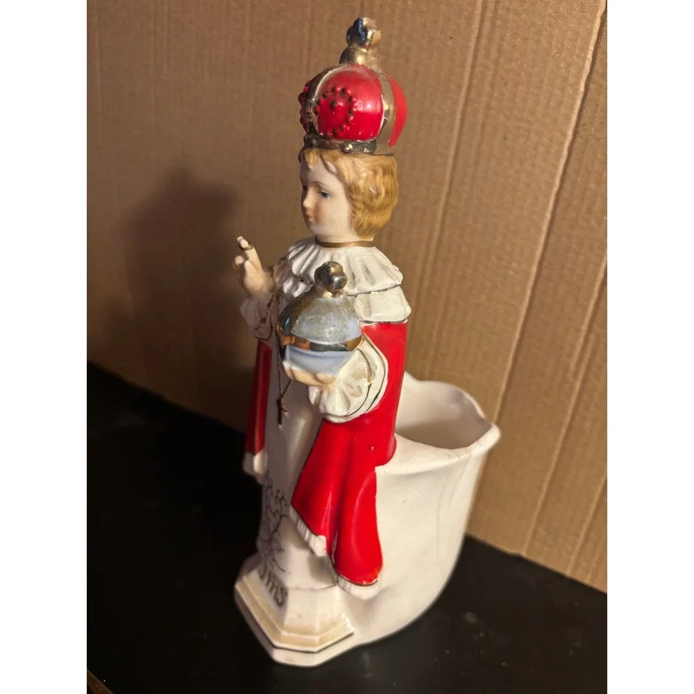 Vintage Ceramic Infant Of Prague Planter 8